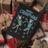 Merry Creepmas Dancing Skeleton Pastel Holiday Greeting Card